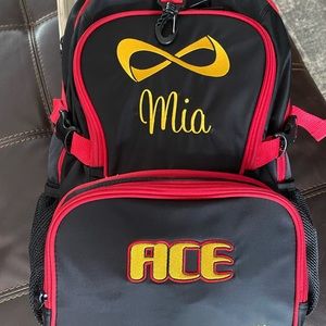ACE Cheer Company Nfinity backpack.